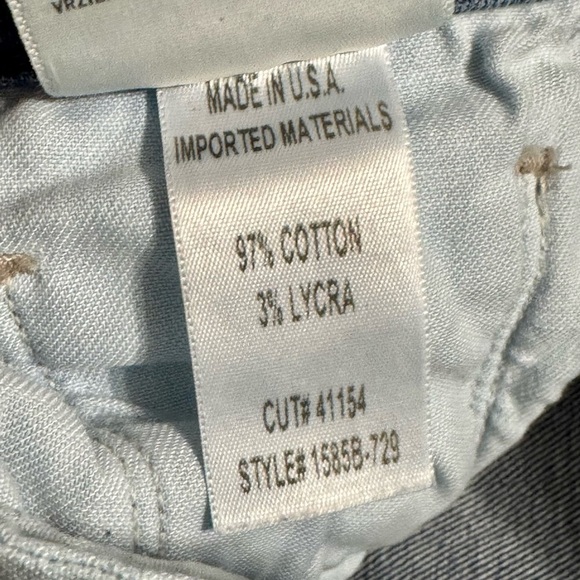 CITIZENS OF HUMANITY Agnes Crop Mid Rise Slim Straight Dip Dyed Denim Jeans - Picture 14 of 14